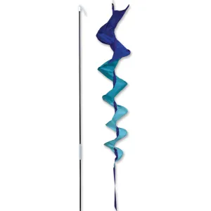 SoundWinds Medium Fusilli Spinning Recumbent Bike Windsock - Blue