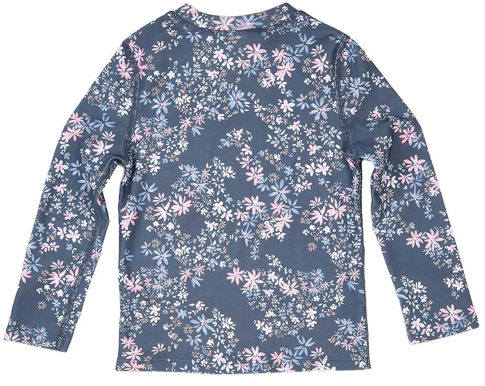 Toshi Swim Kids Rashie Long Sleeve Full Zip Classic Athena Moonlight