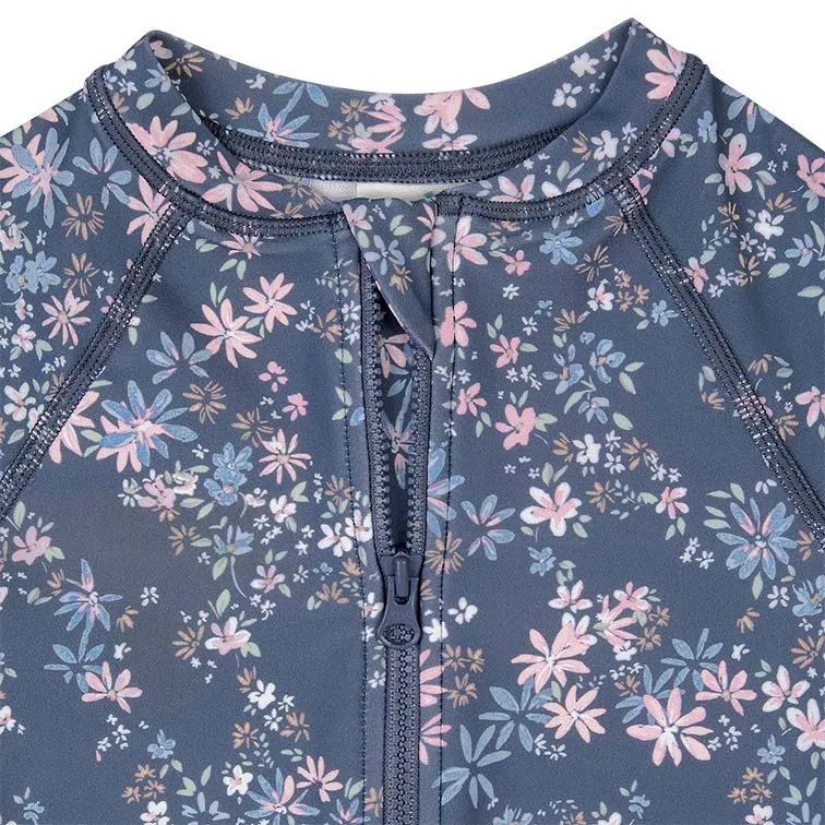 Toshi Swim Kids Rashie Long Sleeve Full Zip Classic Athena Moonlight