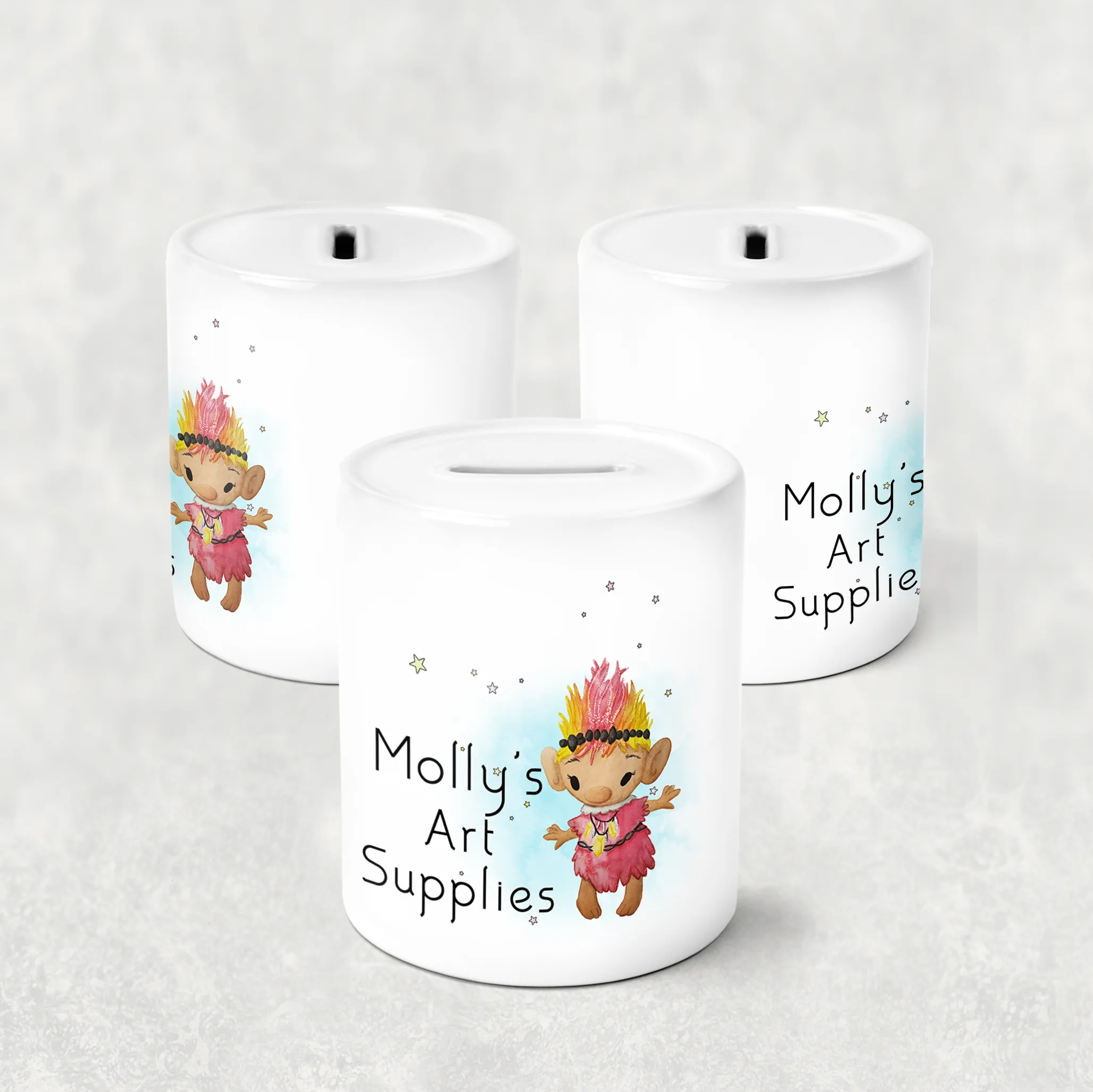 Troll Personalised Money Saving Pot