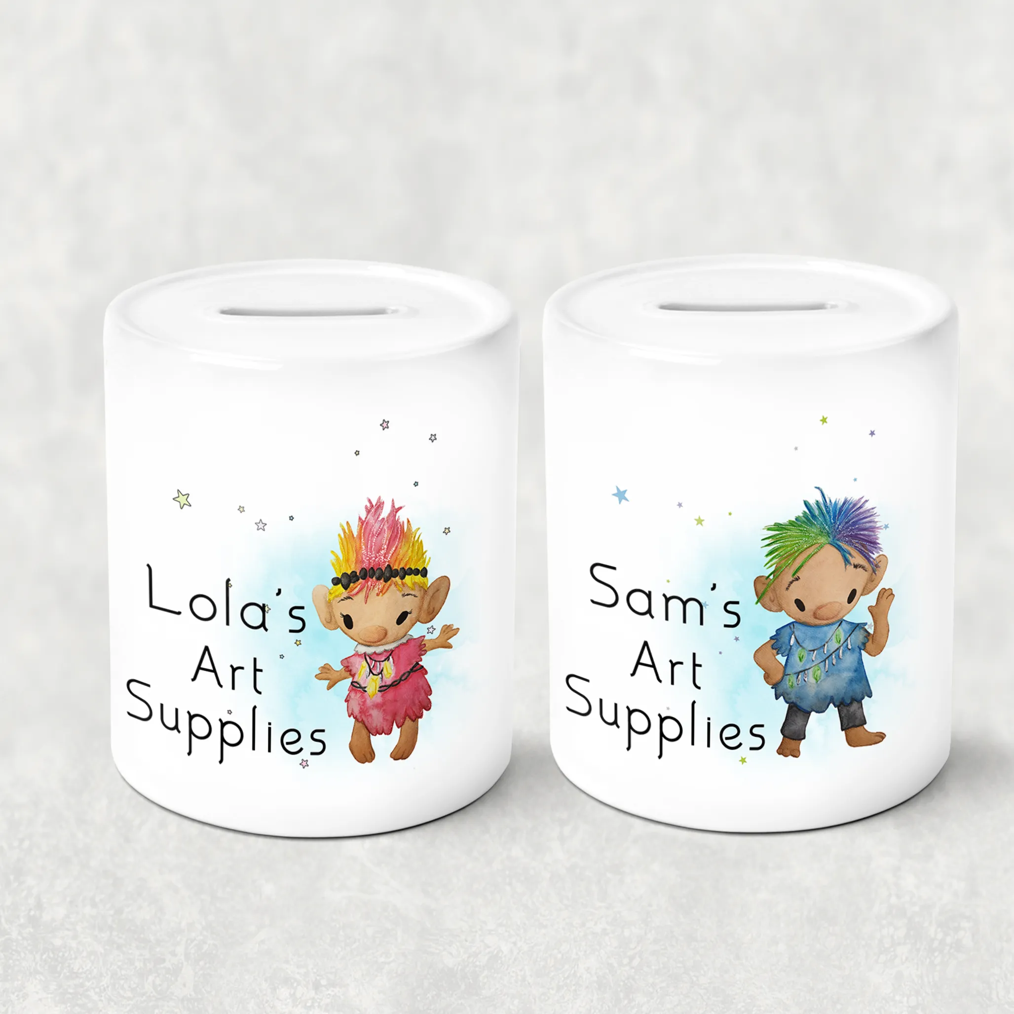 Troll Personalised Money Saving Pot