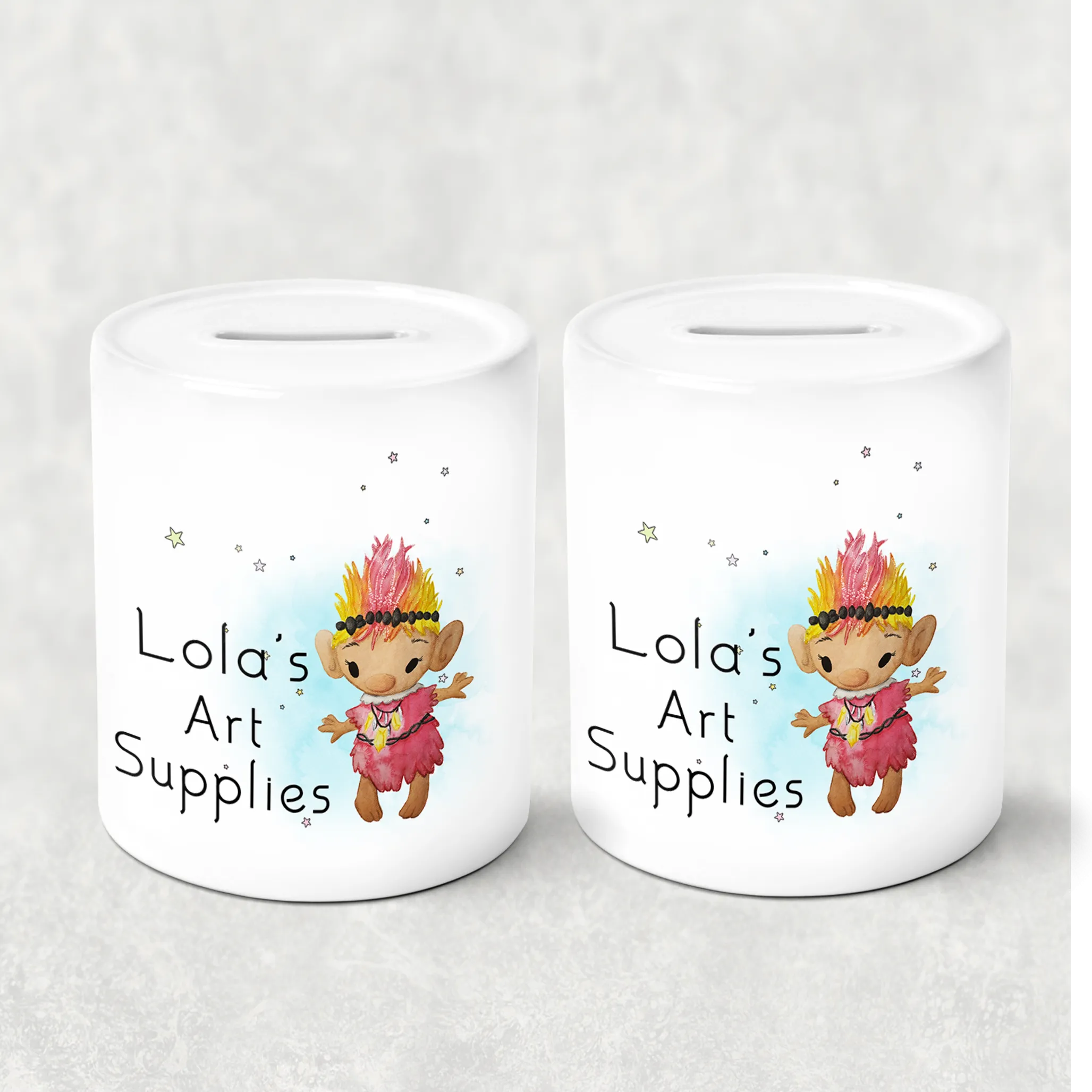 Troll Personalised Money Saving Pot