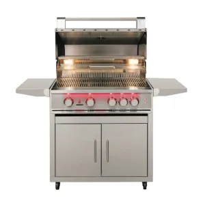 TrueFlame Deluxe Cart, Fold-Down Side Shelves, KD  (Fits TF40, TFE40)
