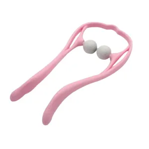U-Shaped Manual Neck Massager Balls 183433 Pink Massager