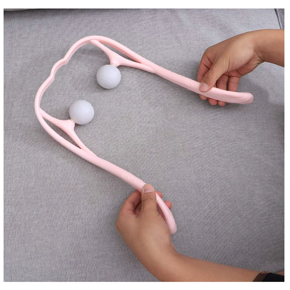 U-Shaped Manual Neck Massager Balls 183433 Pink Massager
