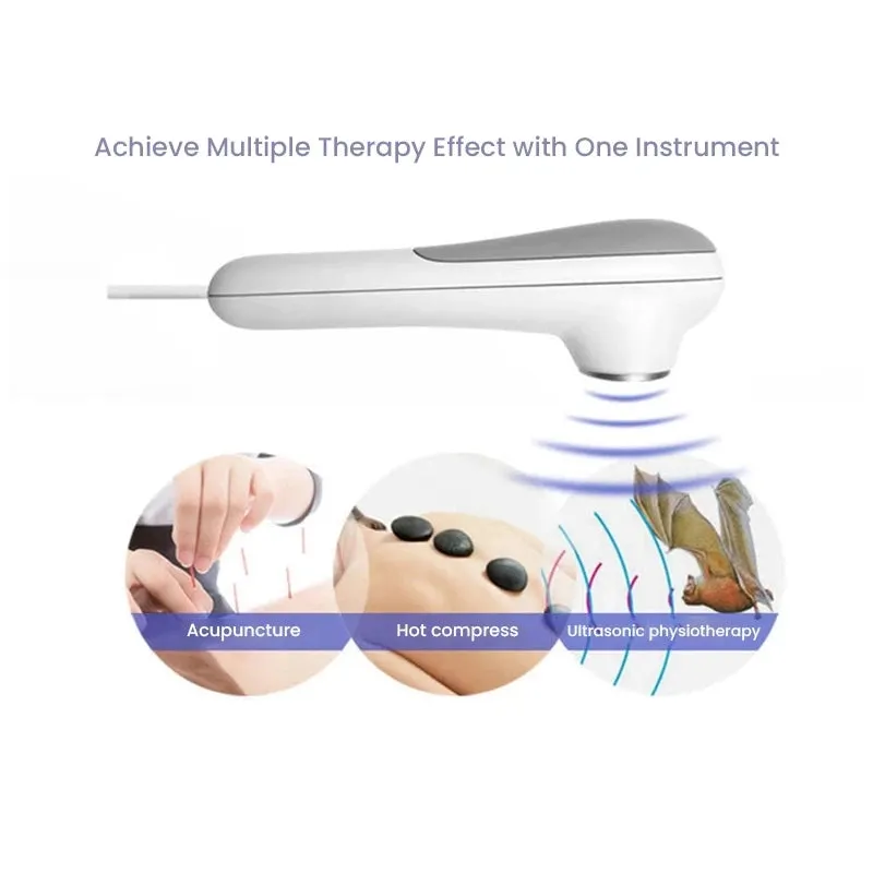Ultrasonic Therapy Machine for Pain Relief Muscle Joints Massage No Drug Ultrasound 1MHz Physiotherapy Device LCD Screen Display