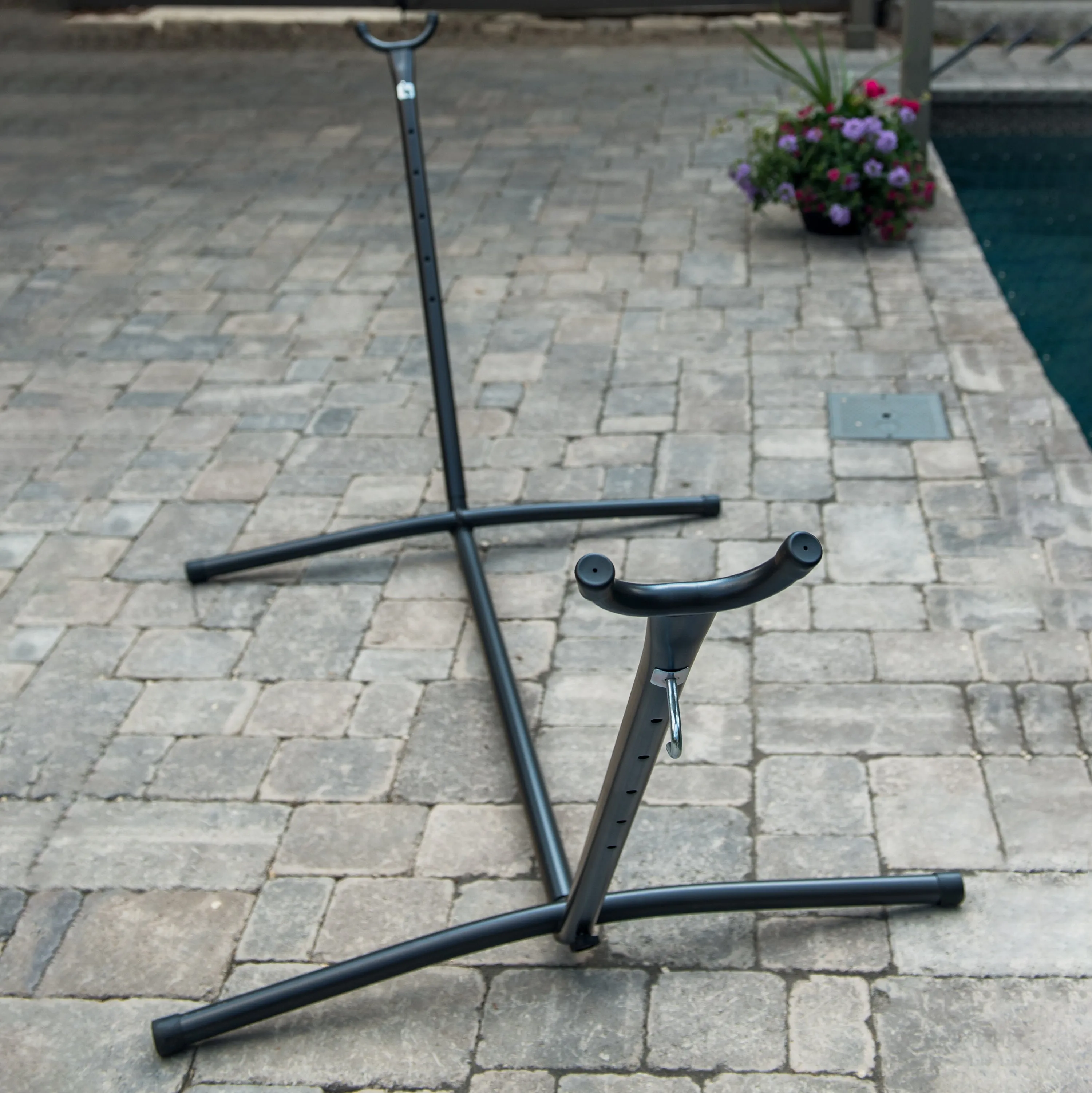 Universal Steel Hammock Stand (10ft/290cm) - Charcoal
