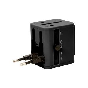 Universal Travel Adapter | Built-in Dual USB Charger | Universal Plug Adapter