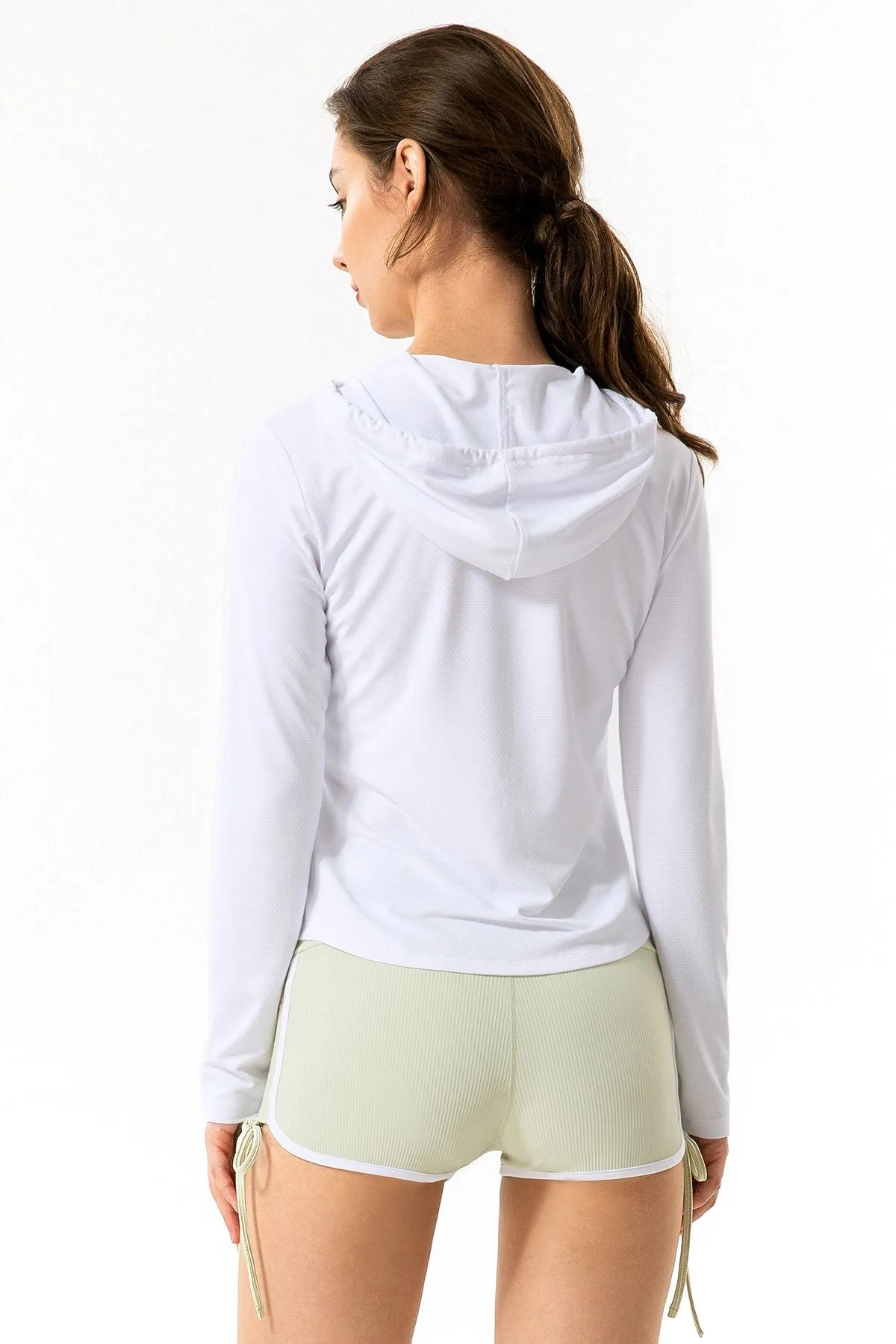 UPF 50  UV Sun Protection Full-Zip Hooded