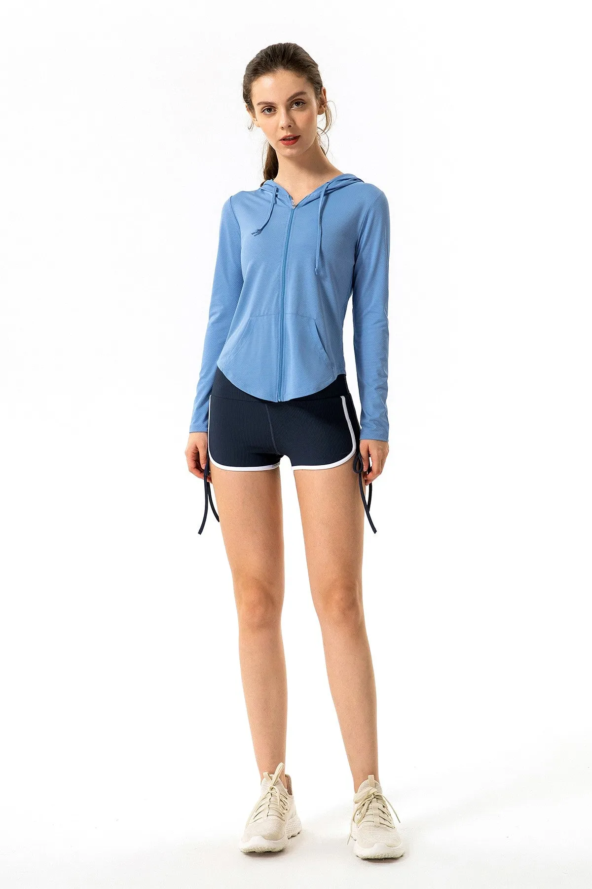 UPF 50  UV Sun Protection Full-Zip Hooded