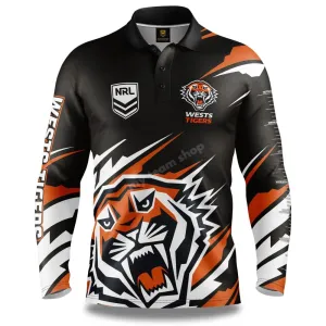 WESTS TIGERS NRL "IGNITION" FISHING SHIRT