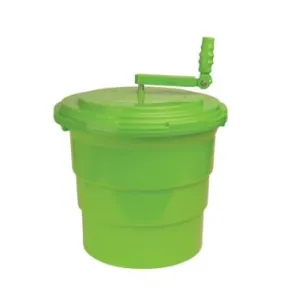 Winco PLSP-5G 5 Gallon Salad Spinner with Foldable Handle and Non-Skid Feet | Denson CFE