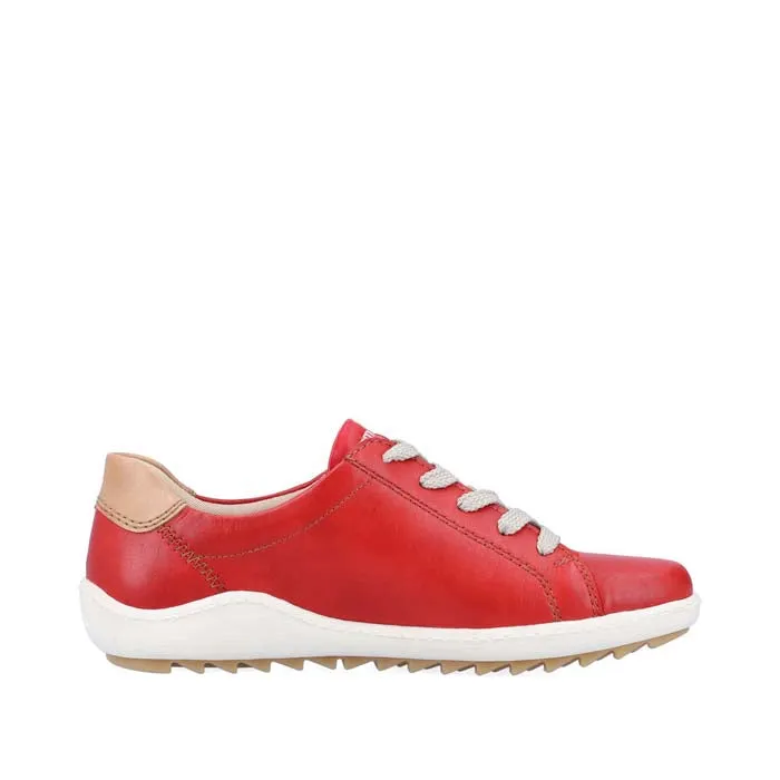 Womens Rieker Liv in Flamme/Bisquit/Rosso