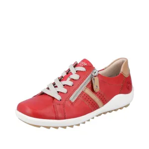 Womens Rieker Liv in Flamme/Bisquit/Rosso
