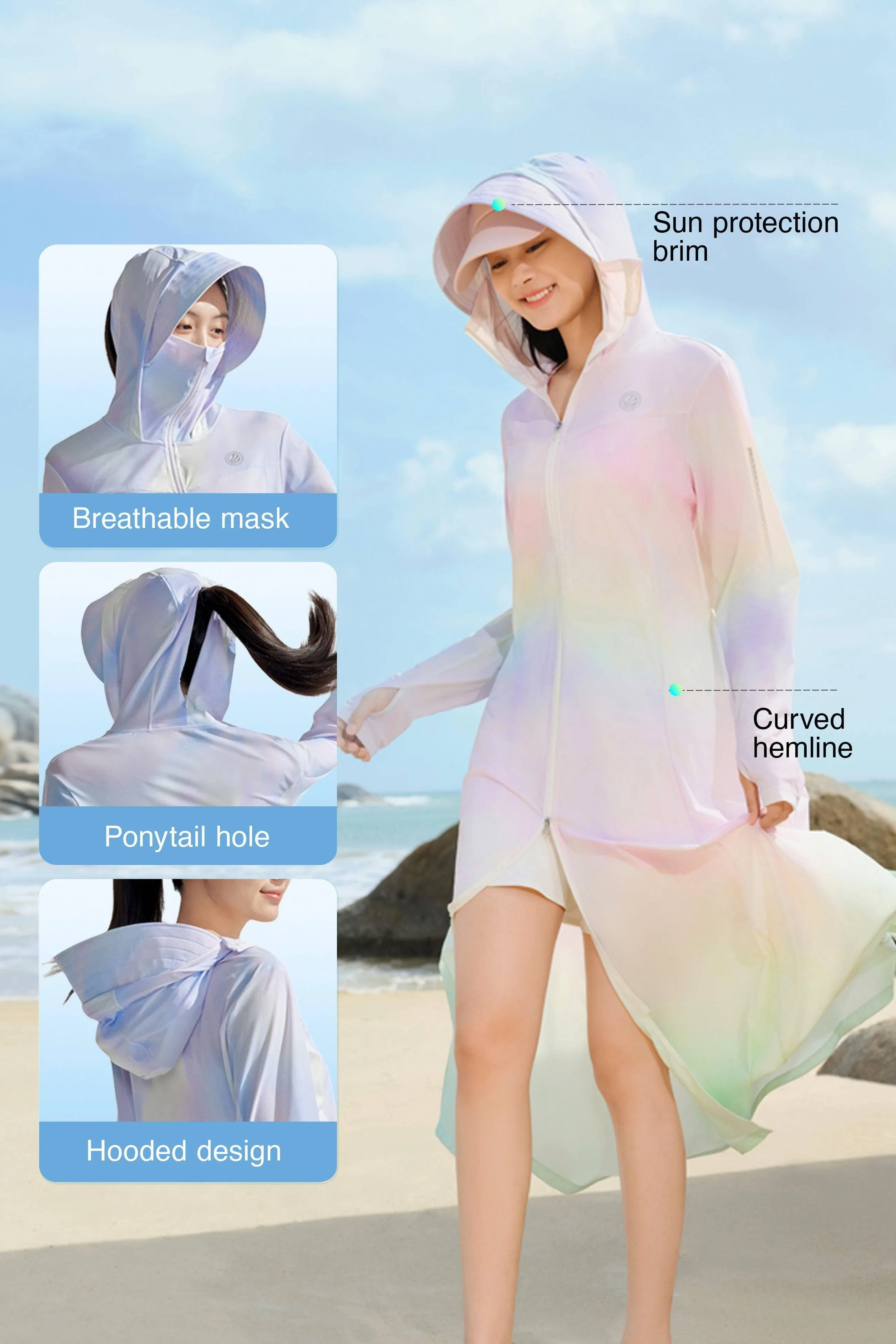 Women's UPF Protection Full Length Jacket