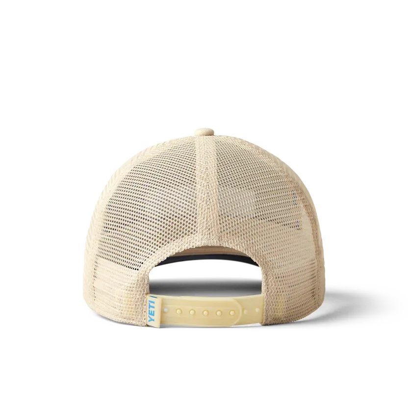 Yeti Logo Badge Trucker Hat Cream