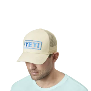 Yeti Logo Badge Trucker Hat Cream